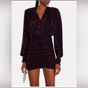 NWOT NEW SABINA MUSAYEV
Capella Pleated Satin Mini Dress